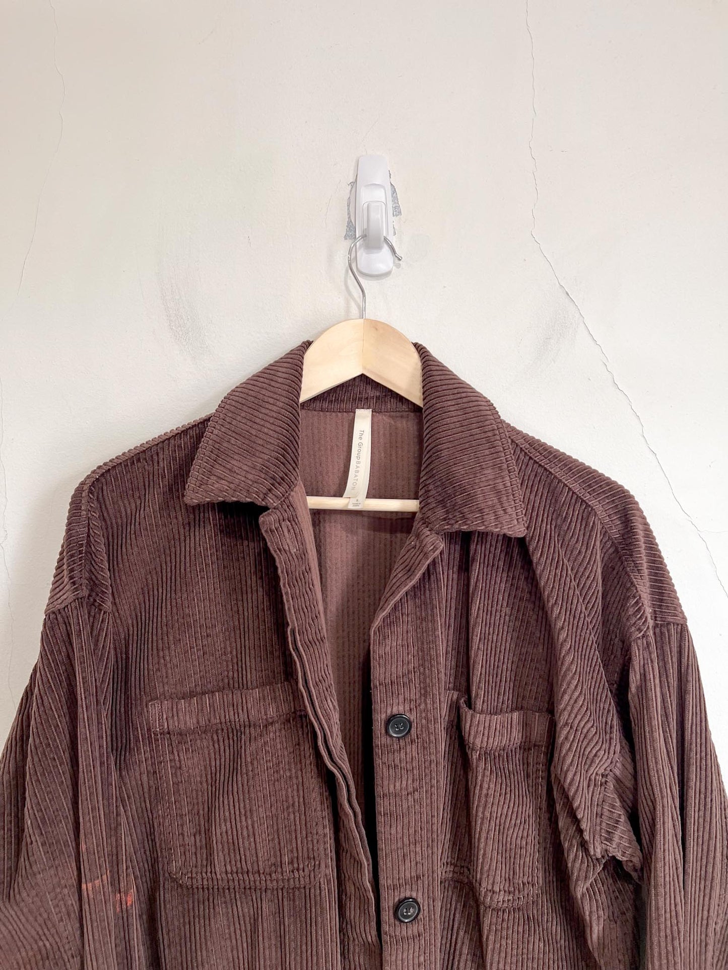 Babaton "Graydon Corduroy Shirt in Brown" SOLD AS IS (Size S/M)