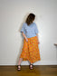 Vintage Floral Midi Skirt (Size L/XL)