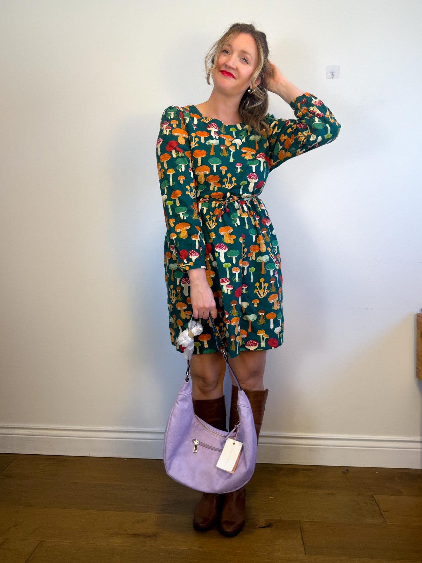 Poppy & Peonies "Over the Moon Purse in Purple" NWT