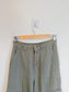 Lucy & Yak Sustainable High Rise Cargo Pants in Green (Size S)