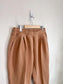 the kemist Designer Loungewear Pleated Pants in Nude (Size XL)