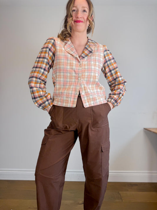 Onderbroeks Slow Fashion ONE OF A KIND Flannel Shirt SHIRT ONLY (Size S-L)