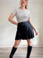 Roots Striped T-Shirt in Black/White (Size S/M)