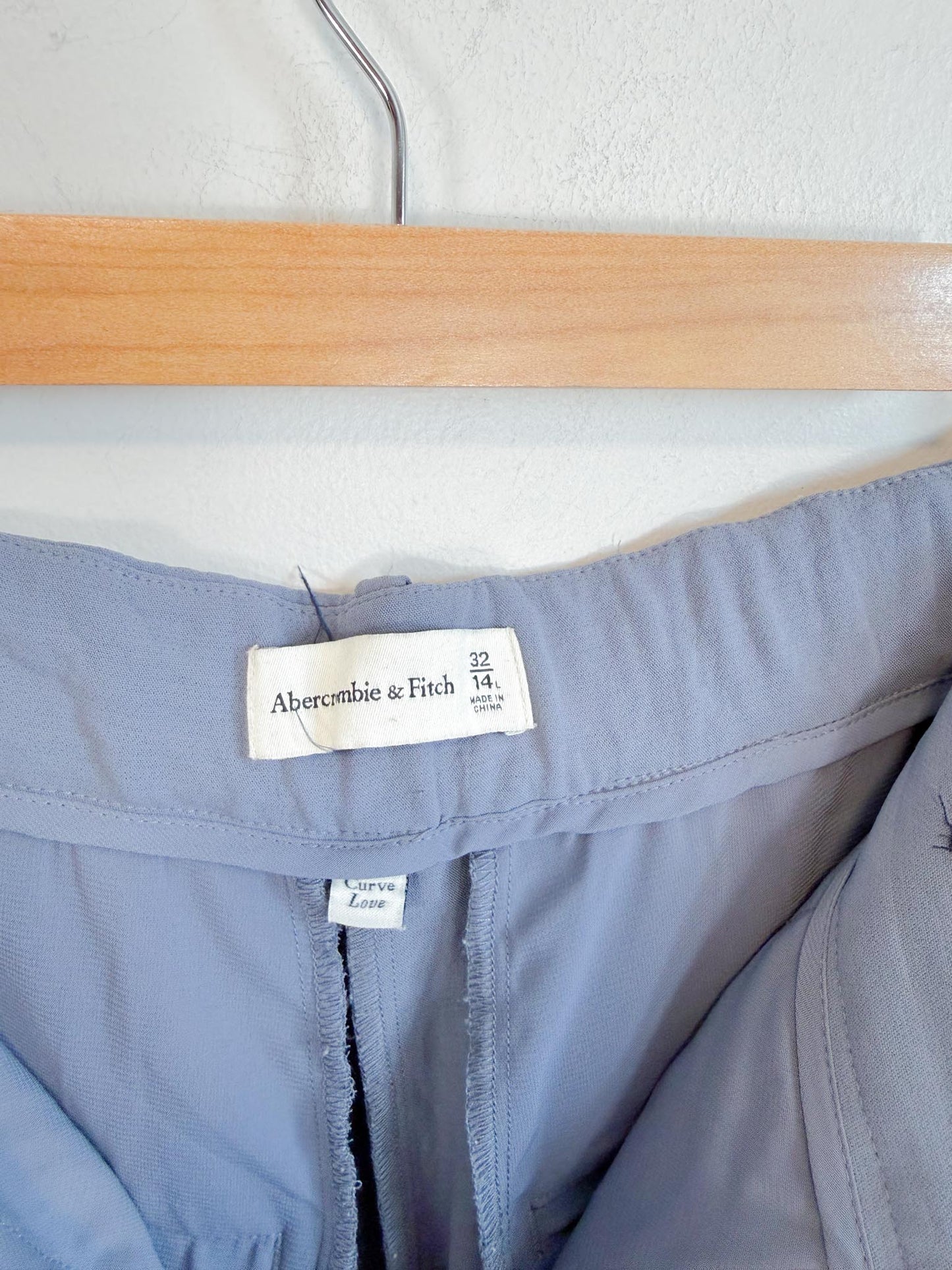 Abercrombie Curve Love Sloane Tailored Pant in Blue SOLD AS IS (Size 32)