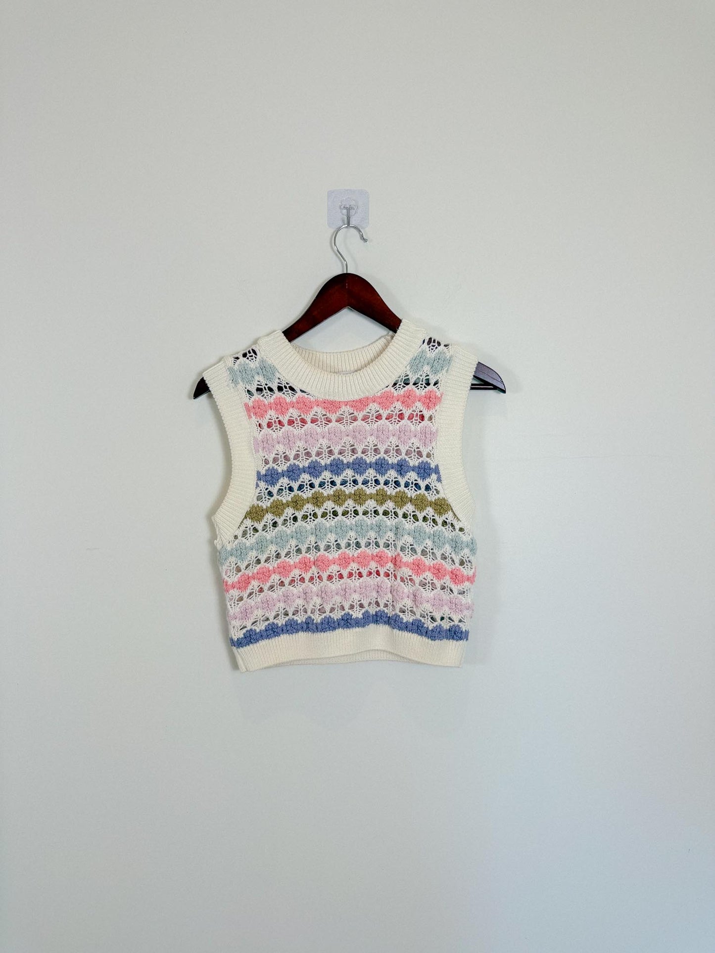 Zara Sweater Vest in Multi-Colour (Size S)