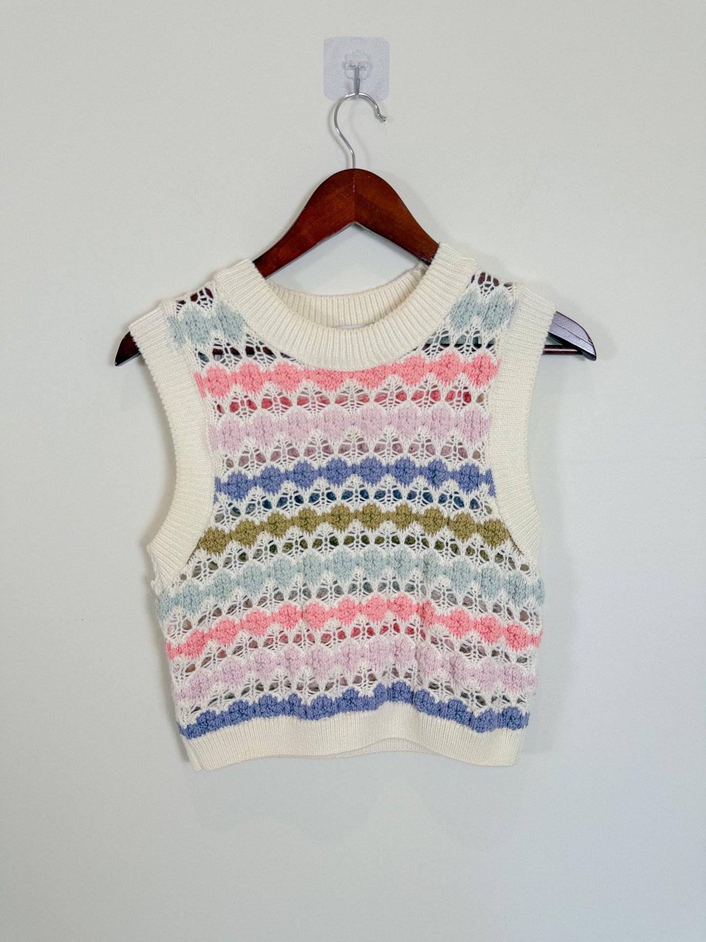 Zara Sweater Vest in Multi-Colour (Size S)