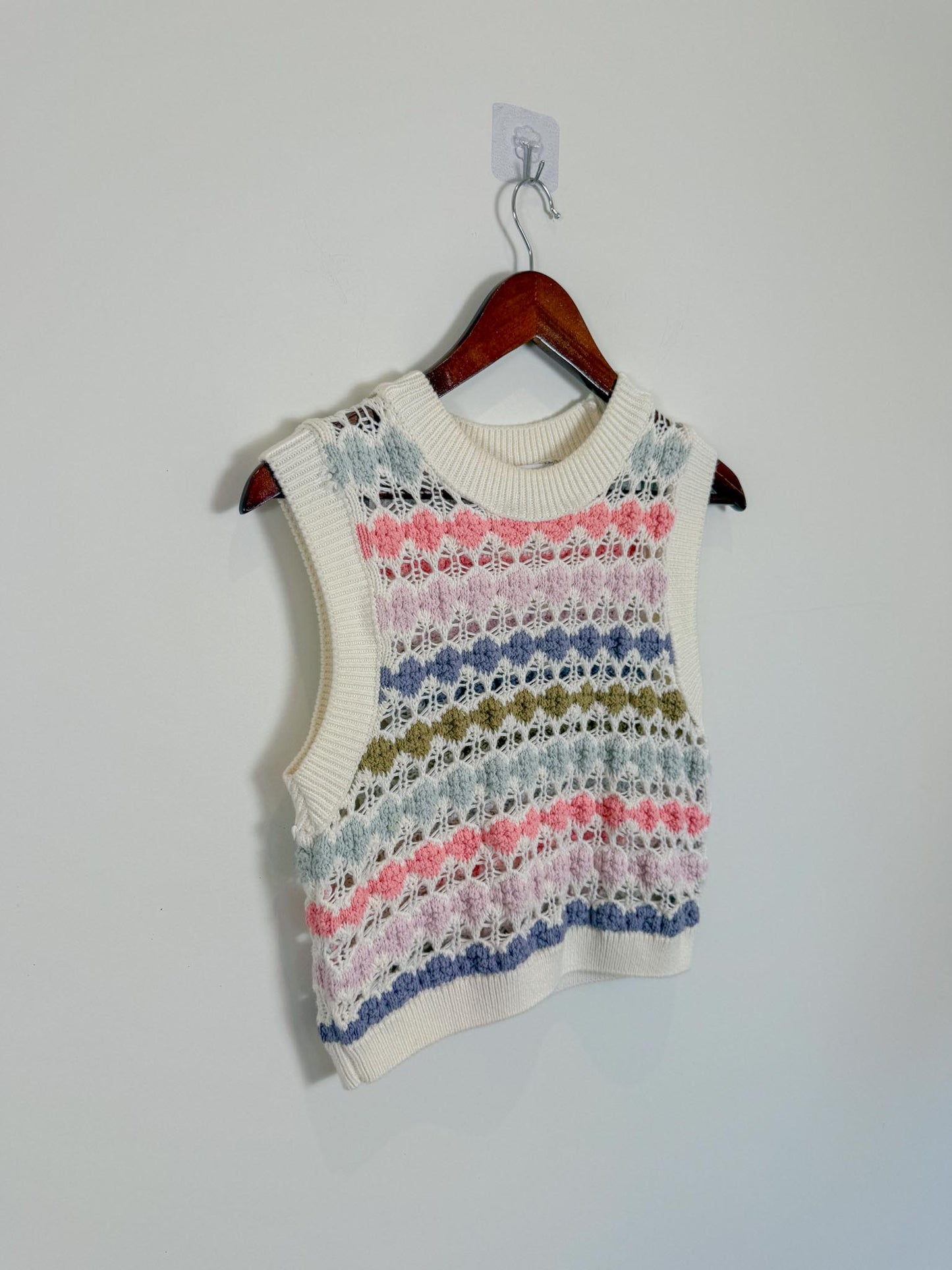 Zara Sweater Vest in Multi-Colour (Size S)