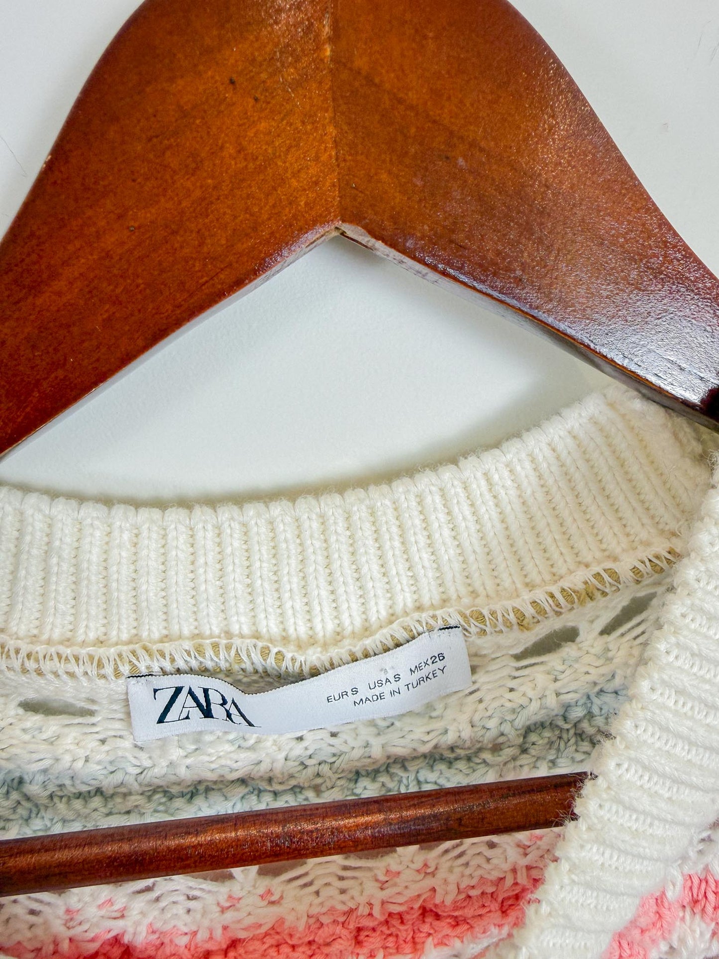 Zara Sweater Vest in Multi-Colour (Size S)