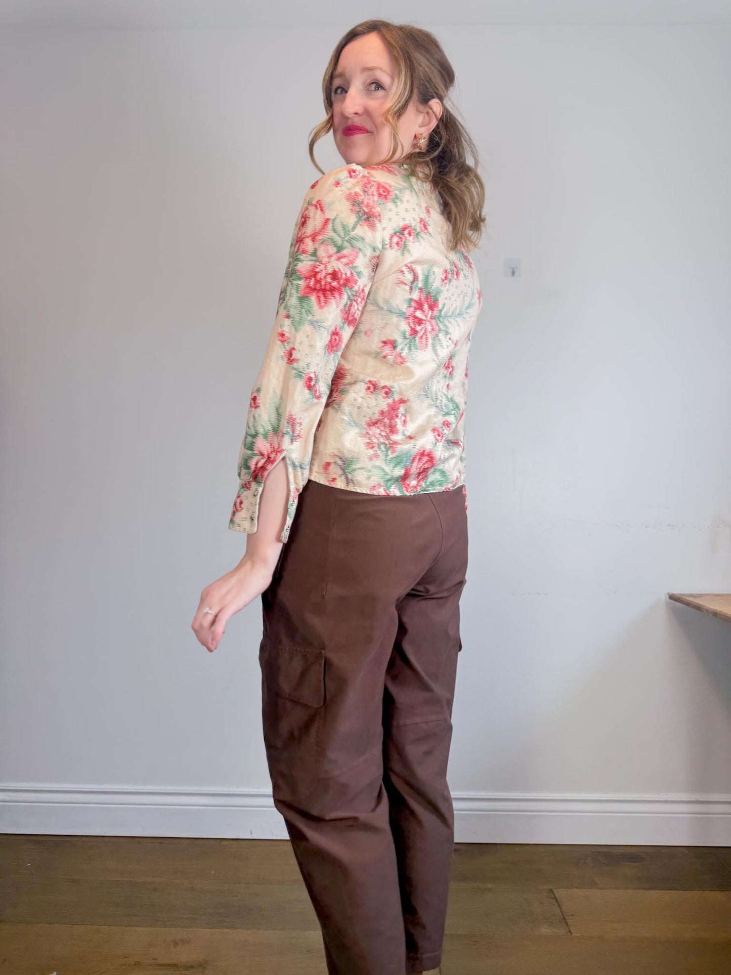 Sezane "Claudia Shirt in Antique Flowers" (Size M)