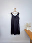 Vintage Slip Dress in Black (Size M/L)