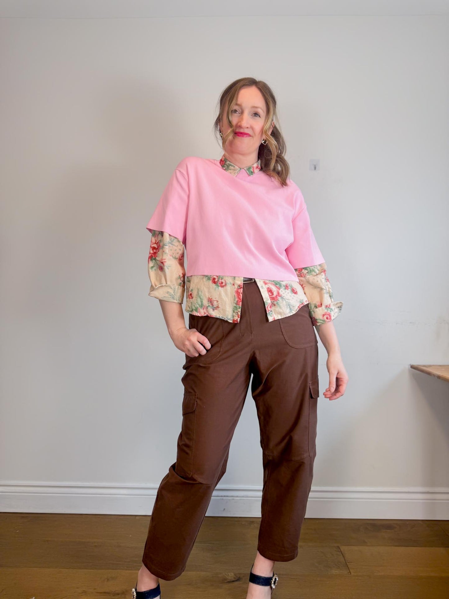 Sezane "Claudia Shirt in Antique Flowers" (Size M)