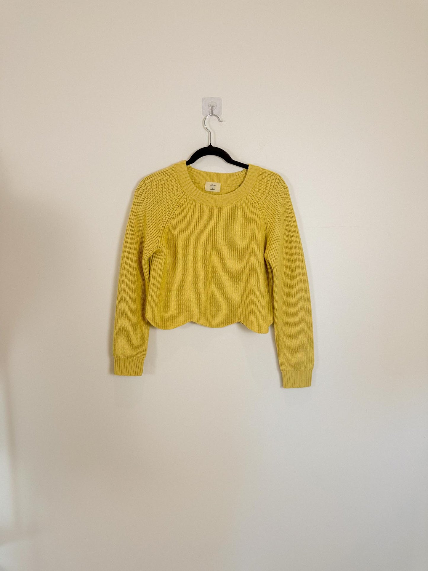 Wilfred "Sardou Merino Wool Sweater in Yellow" (Size M)