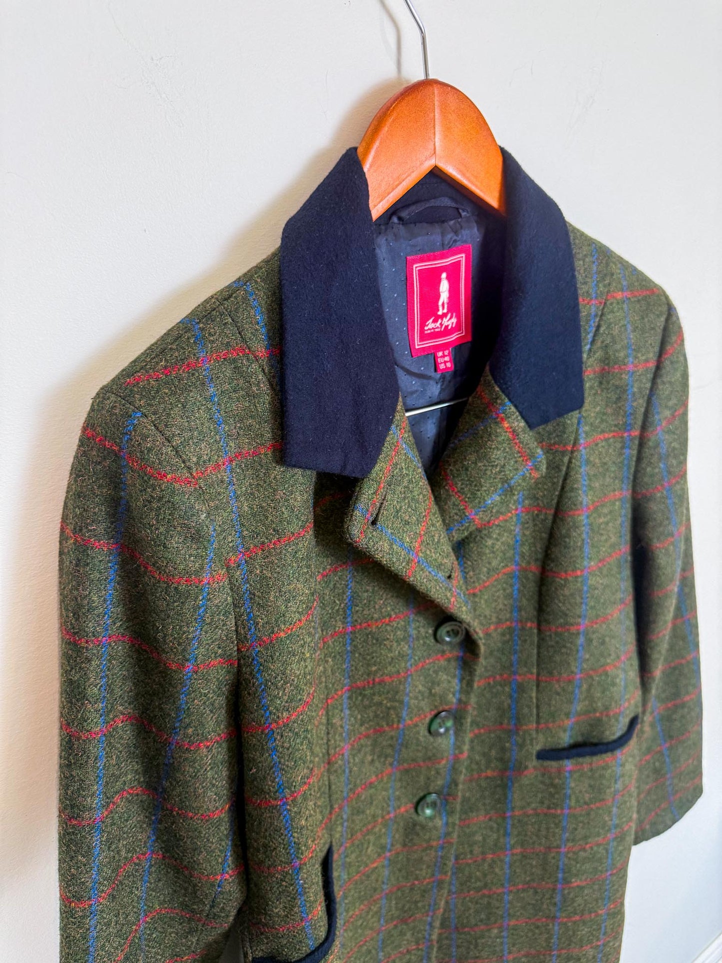 Jack Murphy Dublin "Isabella Tweed Coat in Green" (Size M)