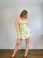 Abercrombie & Fitch Mini Dress in Lemon Italian Coastline Print (Size L)