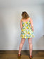 Abercrombie & Fitch Mini Dress in Lemon Italian Coastline Print (Size L)