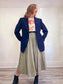 Vintage Navy Oversized Blazer (Size L)