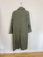 Torn by Ronny Kobo Tyra Peacoat in Moss Green (Size L)