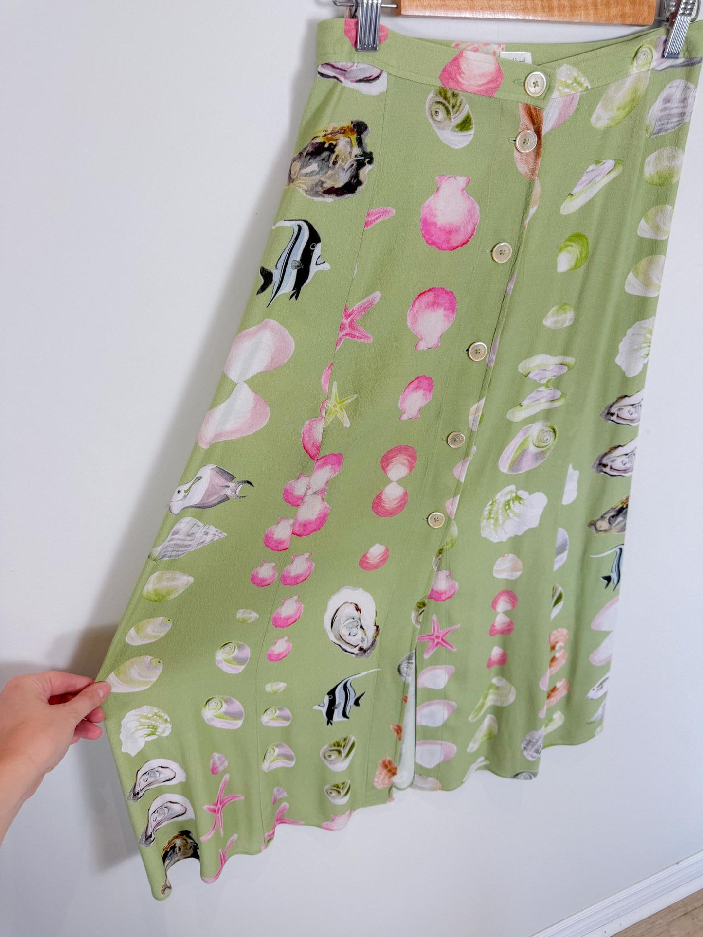 Wilfred "Wilfred Amelie Skirt  in Oyster/Seashell Print" (Size S)