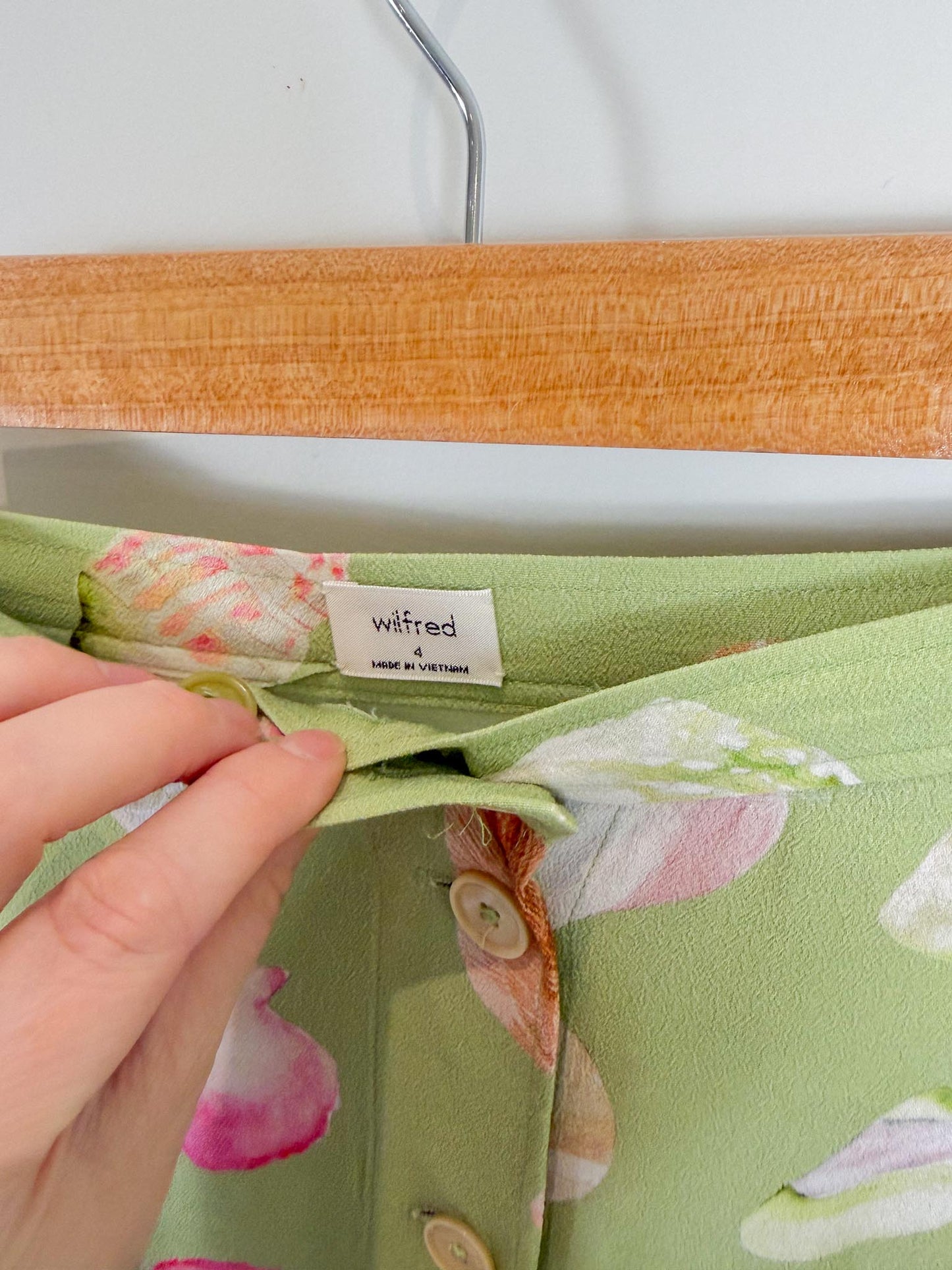 Wilfred "Wilfred Amelie Skirt  in Oyster/Seashell Print" (Size S)
