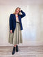 Vintage Navy Oversized Blazer (Size L)