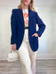 Vintage Navy Oversized Blazer (Size L)