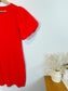 Gap Red Mini Dress with Puff Sleeves NWT (Size M)