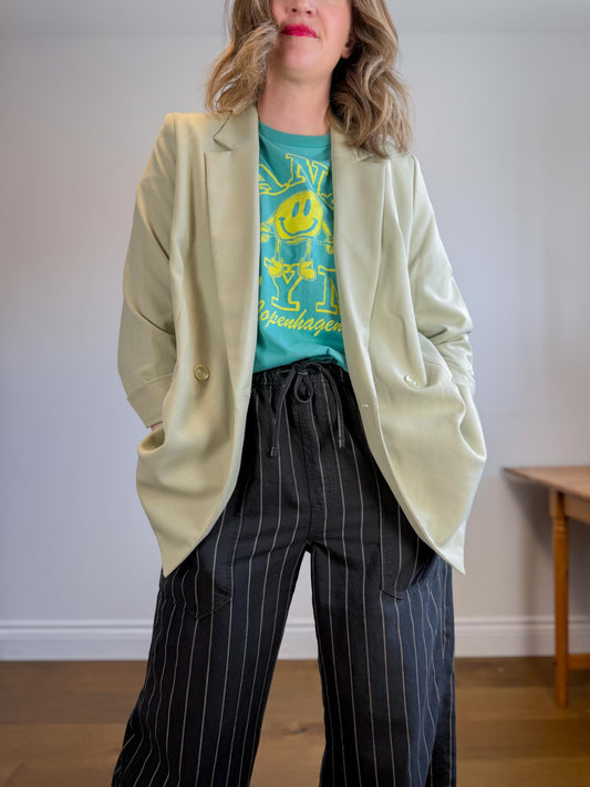 H&M Oversized Blazer in Light Green NWT (Size L)