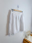 LOFT White Linen Mini Skirt (Size XL)