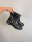 FYRE "Veronica Leather Bootie in Black" (Size 8)