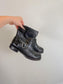 FYRE "Veronica Leather Bootie in Black" (Size 8)