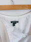 Ralph Lauren White Midi Skirt with Tiered Ruffle (Size M/L)
