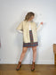 Babaton Frances Faux Leather Shirt in Cream (Size M/L)