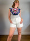 AGOLDE "Parker Long Short in White" NWT (Size 33)