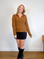 Vince Half Zip Pullover Jumper in Brown (Size M)