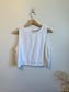 Abercrombie Cropped Linen Tank in White (Size M)