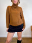 Vince Half Zip Pullover Jumper in Brown (Size M)