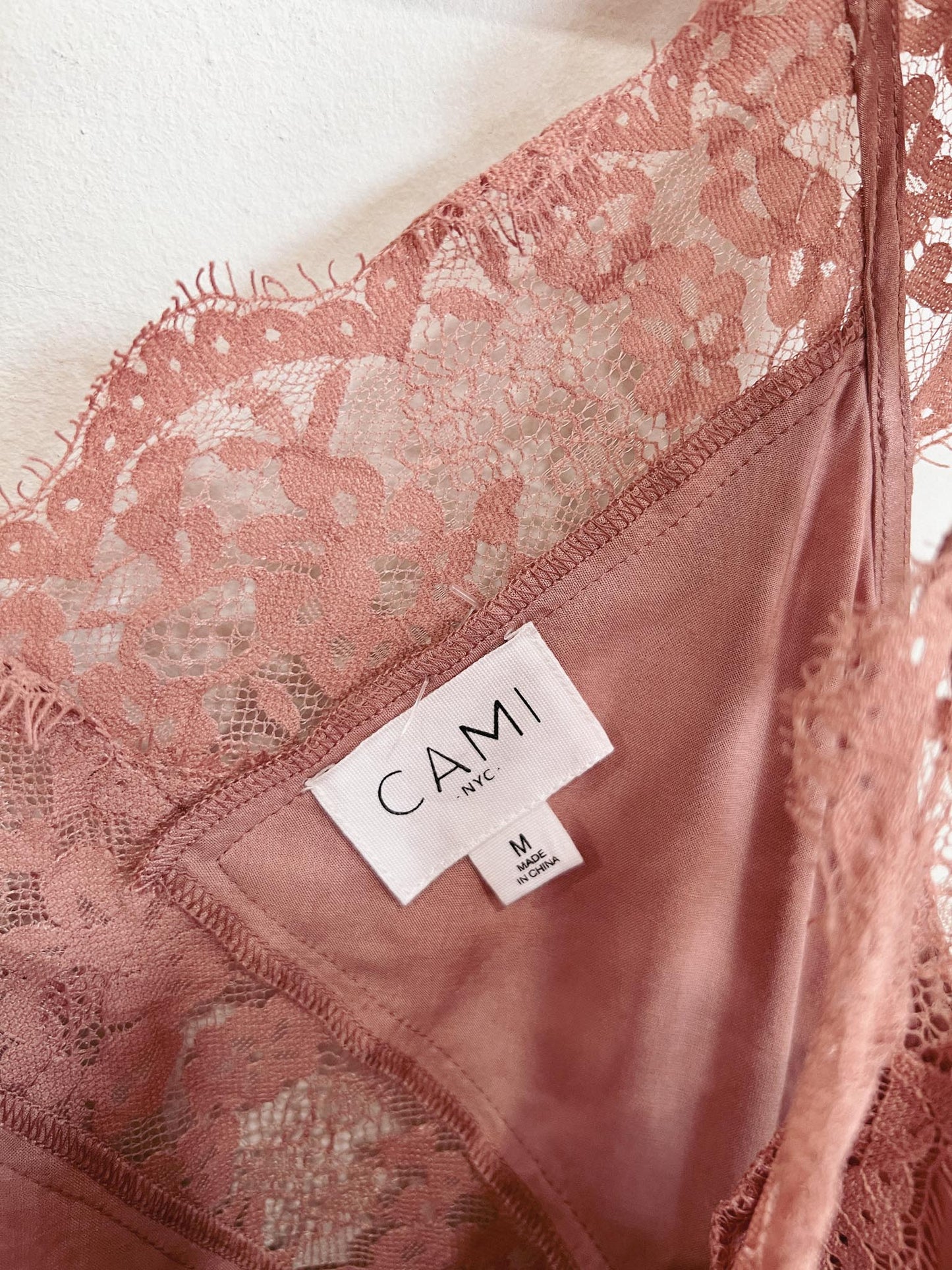 CAMI NYC Silk Lace Camisole (Size M)