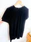 Vintage Velvet Mini Dress in Black (Size L)