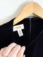 Vintage Velvet Mini Dress in Black (Size L)