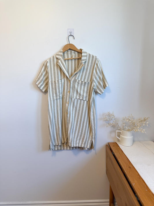 Rylee & Cru Striped Linen Blouse (Size S/M)