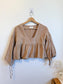 Harly Jae Slow Fashion Cropped Linen Top (Size XS-M)