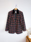Vintage Plaid Blazer in Black/Red (Size L)