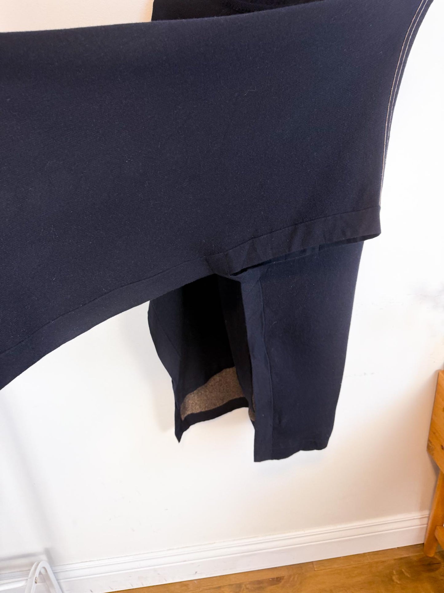 Theory Palomino Reversible Wool Cape Jacket in Black (Size M/L)