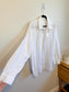 Hudson North Oversized Linen Blouse in White (Size 2X)