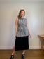 Reformation Ribbed Midi Skirt with Slit in Black (Size L)