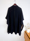 Theory Palomino Reversible Wool Cape Jacket in Black (Size M/L)