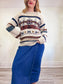 Vintage Chunky Knit Wool Sweater (Size L)