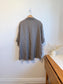 Vintage Oversized Linen Blouse in Grey Brown (Size XL)