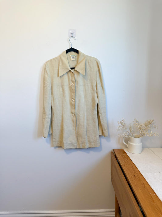 Vintage Yanagi Paris Linen Blazer (Size S)