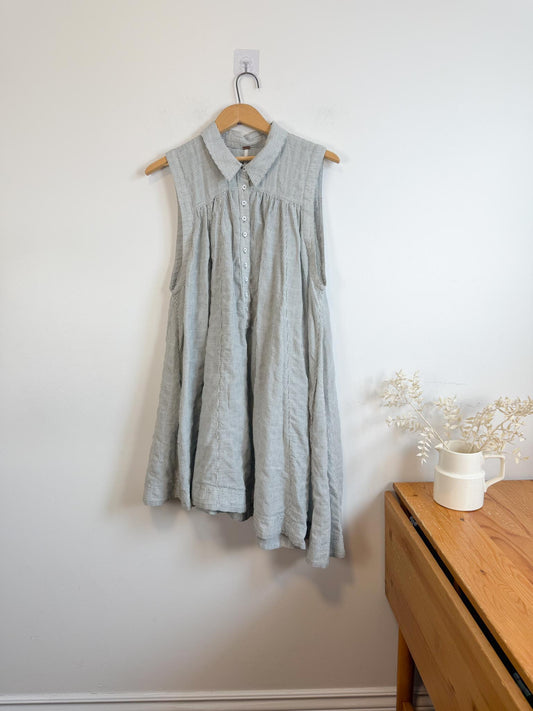 Free People "Young Spirit Striped Tunic Dress" (Size M/L)